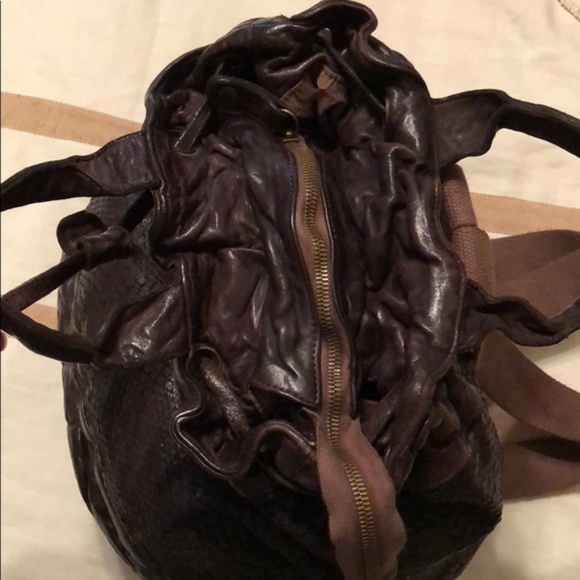 NWOT Langellotti Distressed Leather Backpack main image 4
